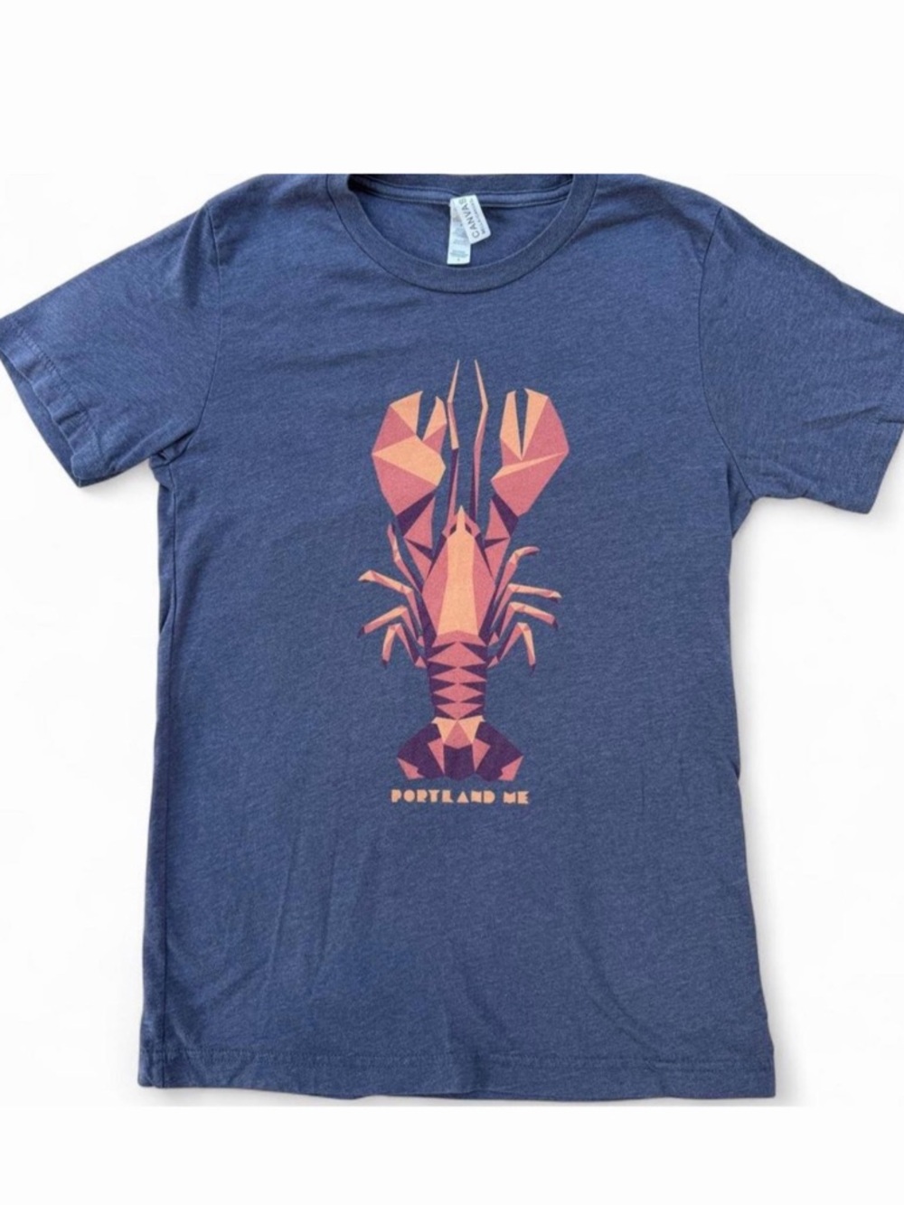 Graphic Lobster Tee - Navy Heather - Men’s size Small